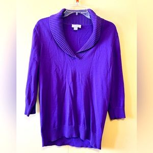 Loft Purple Large Sweater